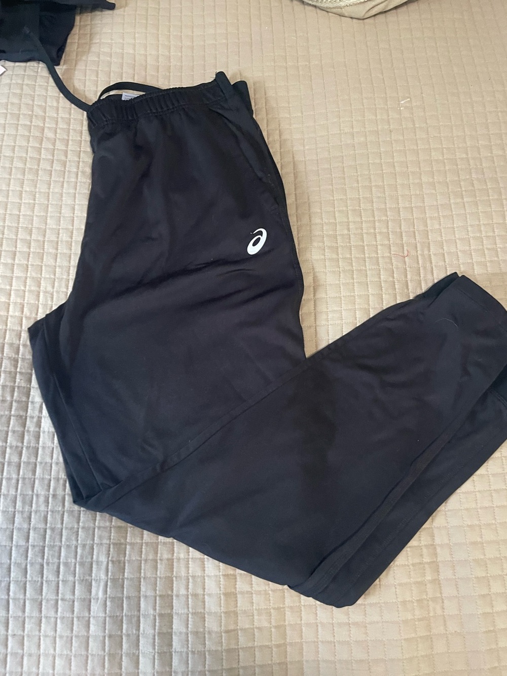 Asics Black Lightweight Athletic Joggers